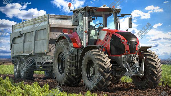 images/goods_img/20210312/Tractor with Agricultural Trailer Rigged 3D/5.jpg